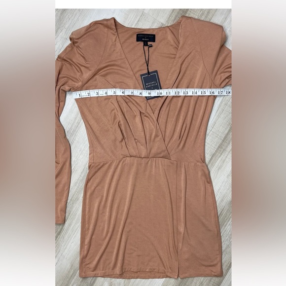 MICHAEL COSTELLO x REVOLVE katia mini dress in Nude/tan color size S - Picture 3 of 8